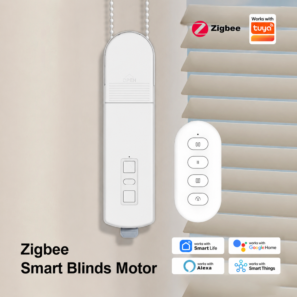 Moteur Intelligent Zigbee pour Stores & Volets Connectés – Compatible Tuya, Alexa & Google Home