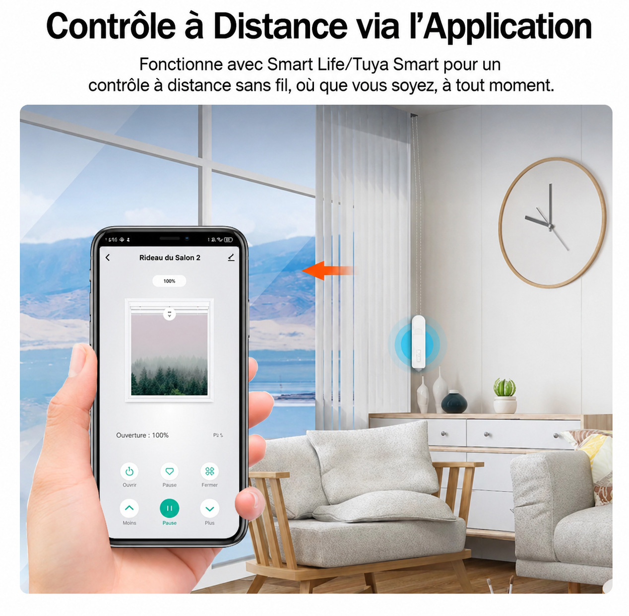Moteur Intelligent Zigbee pour Stores & Volets Connectés – Compatible Tuya, Alexa & Google Home