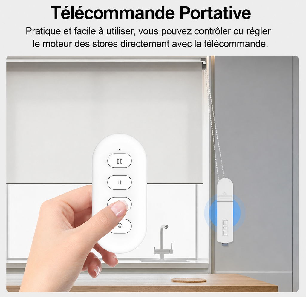 Moteur Intelligent Zigbee pour Stores & Volets Connectés – Compatible Tuya, Alexa & Google Home