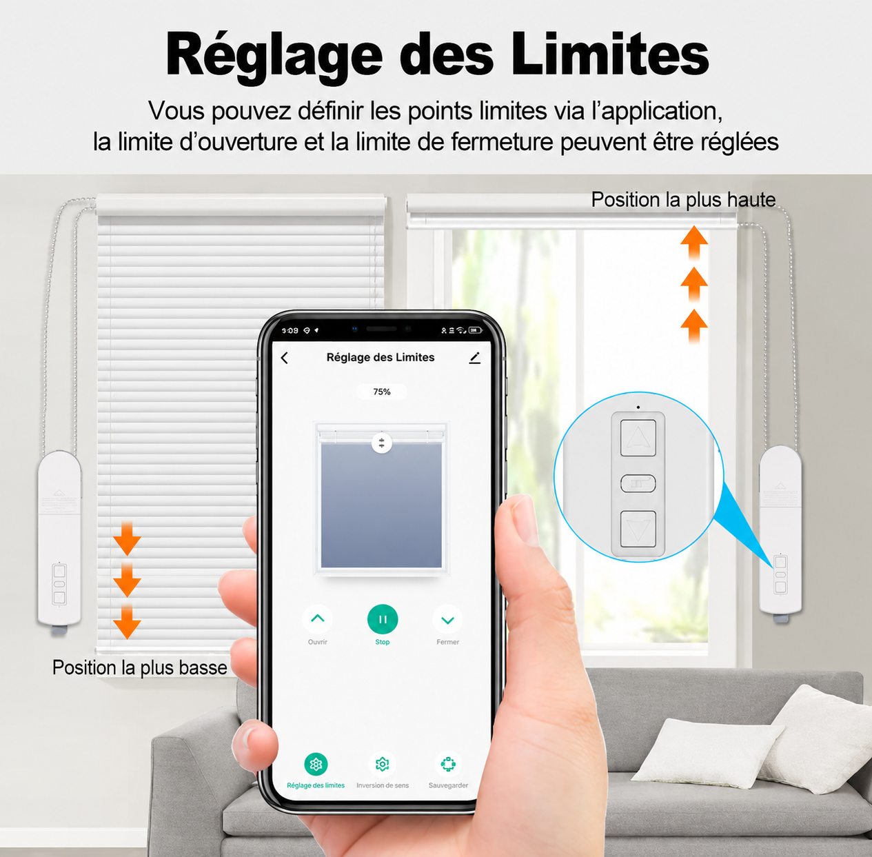 Moteur Intelligent Zigbee pour Stores & Volets Connectés – Compatible Tuya, Alexa & Google Home