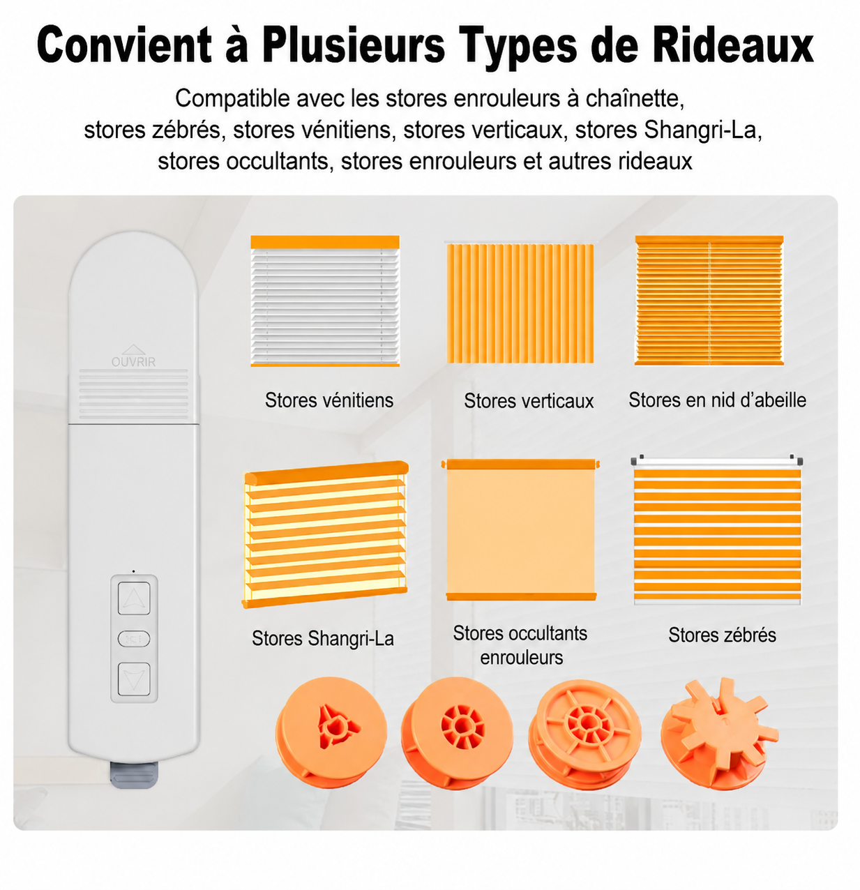 Moteur Intelligent Zigbee pour Stores & Volets Connectés – Compatible Tuya, Alexa & Google Home