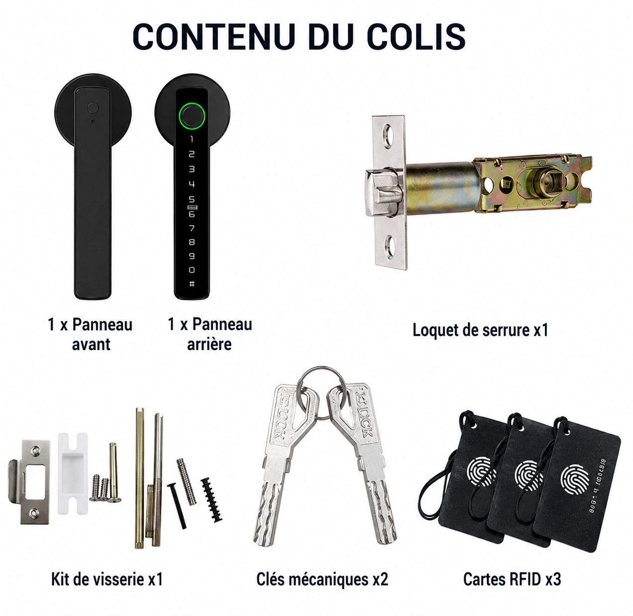 Serrure Connectée Premium à Empreinte Digitale