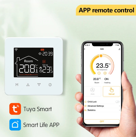 Thermostat Connecté WiFi Tuya pour Chauffage Intelligent