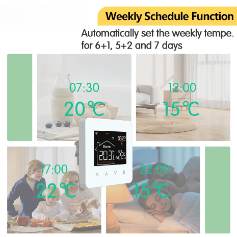 Thermostat Connecté WiFi Tuya pour Chauffage Intelligent