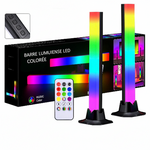 Barres LED RGB Connectées – Ambiance Gaming & Musique