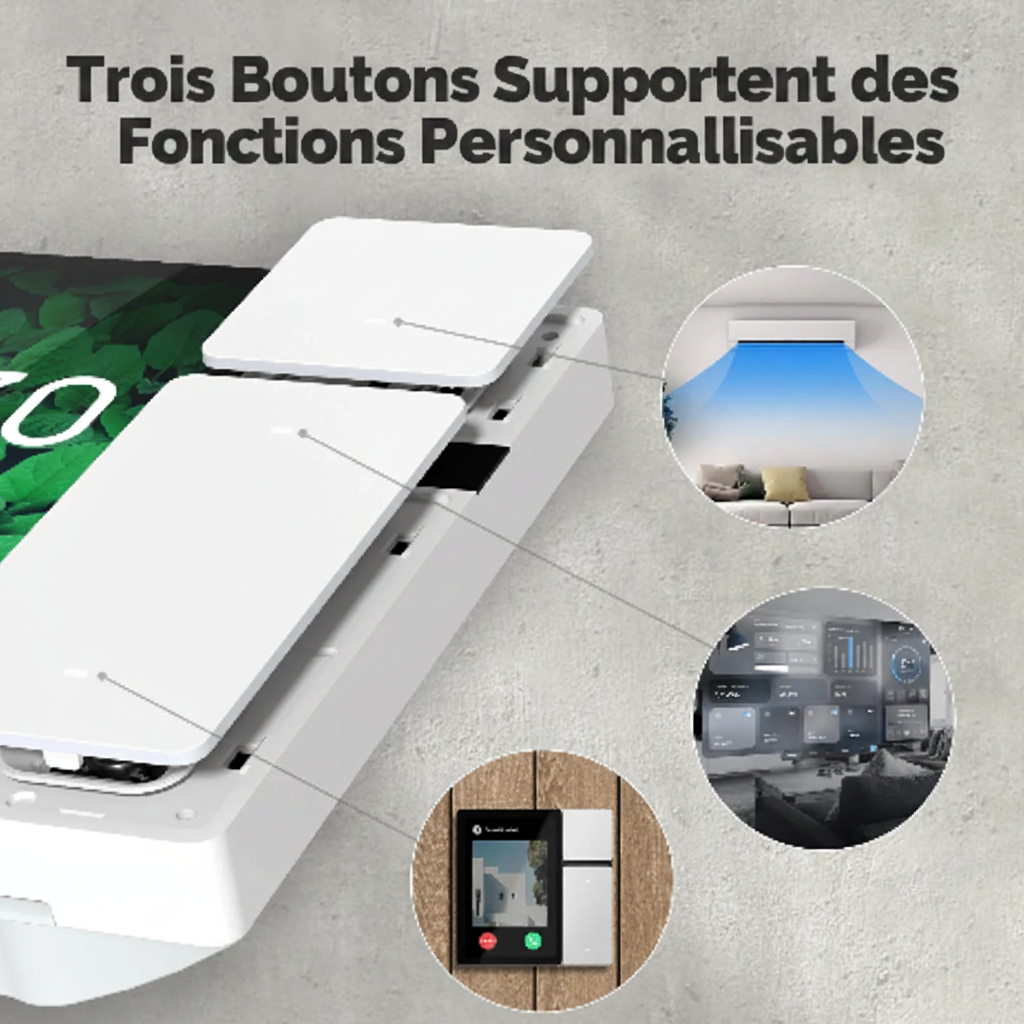 Panneau de Contrôle Intelligent MOES 3,5" – Écran Tactile WiFi, Bluetooth & IR | Compatible Alexa & Google Home